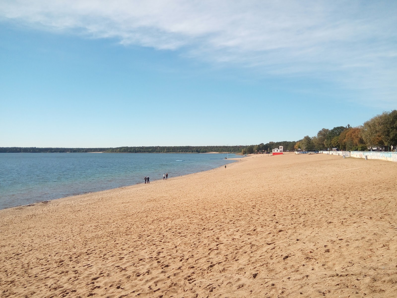 Foto von Ostsee Strand mit beiger sand Oberfläche