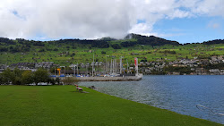 Foto von Trauerweide Beach und die siedlung