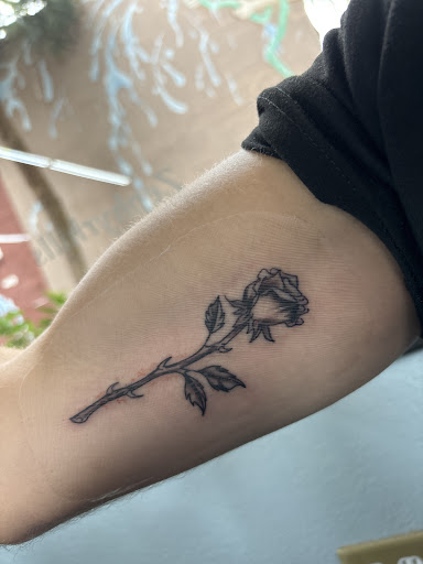 Explore 2 dog tattoo ideas, creative tattoo ideas in Zephyrhills, available at Lions Den Tattoo Company