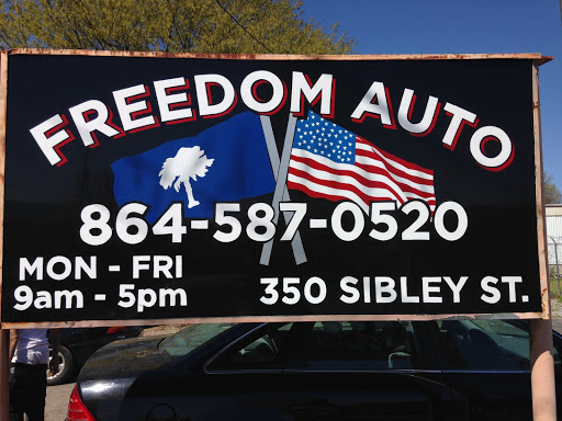 Used Car Dealer «Freedom Auto Sales of Una», reviews and photos, 350 Sibley St, Una, SC 29378, USA
