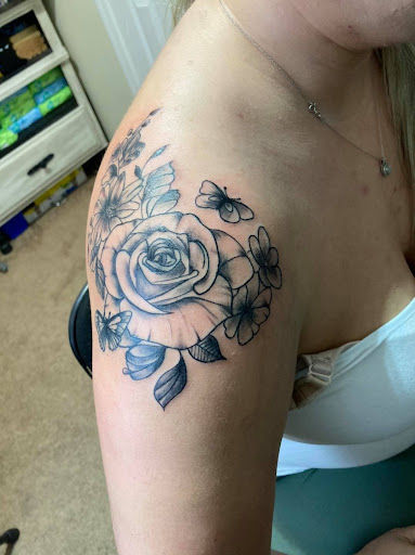 Explore greek words tattoo ideas, creative tattoo ideas in Williamsburg, available at Relentless Ink