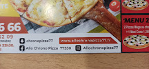 Allo chrono pizza à Ozoir-la-Ferrière menu