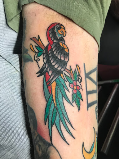 Explore nautical sleeve tattoo ideas, creative tattoo ideas in Sioux Falls, available at Permanent Addictions