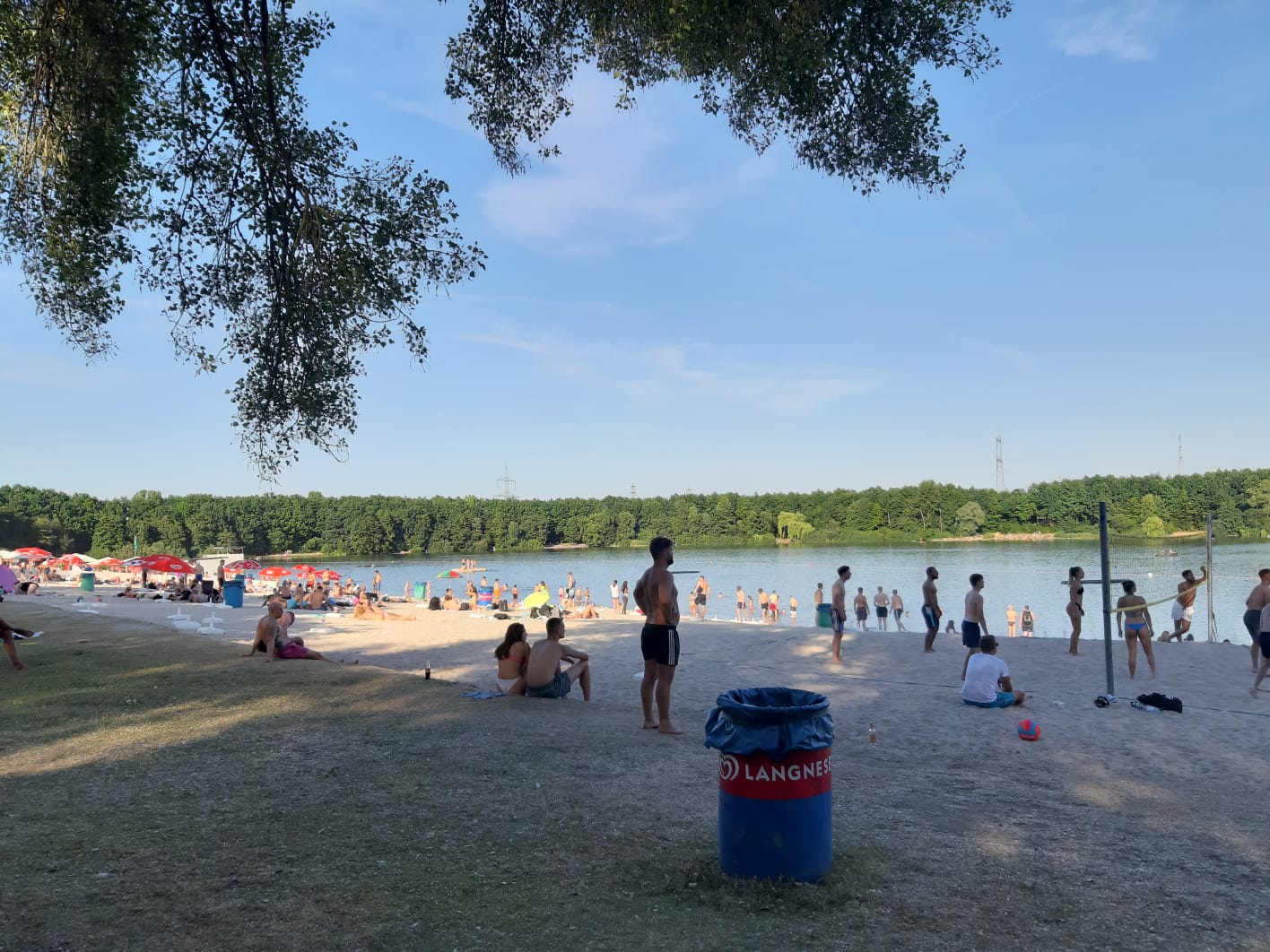 Foto van Strand van Otto-Maigler-See met beige zand oppervlakte