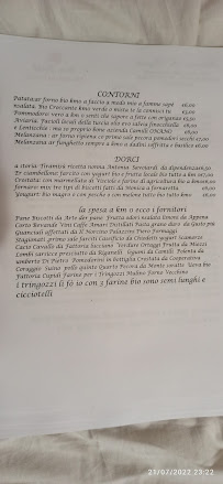 La Piazzetta Via San Giovanni 47 à Calcata Vecchia menu