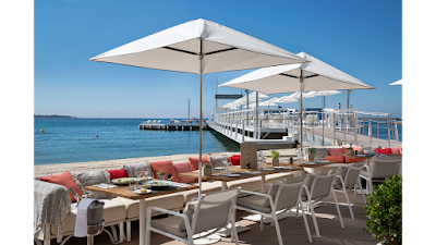 La plage du Majestic à Cannes
