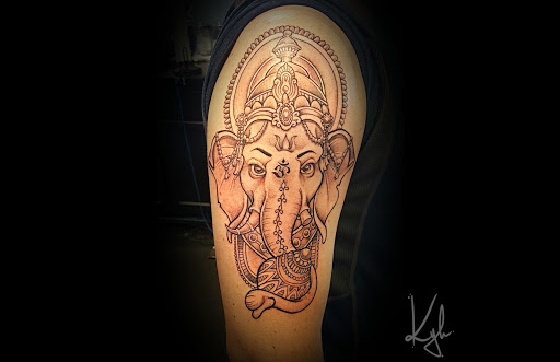 Explore fox and the hound tattoo ideas, creative tattoo ideas in Wakefield, available at Black Lotus Tattoo Studios