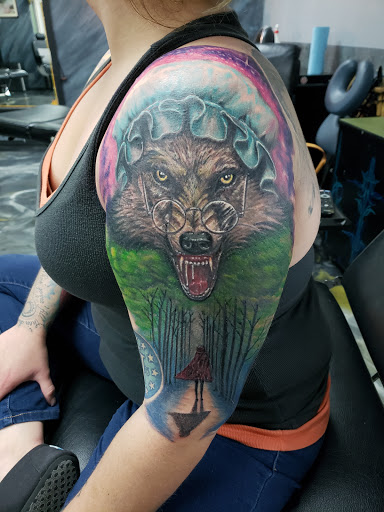 Explore memorial portrait tattoo ideas, creative tattoo ideas in Colton, available at Vengeance Ink Tattoo & body piercing