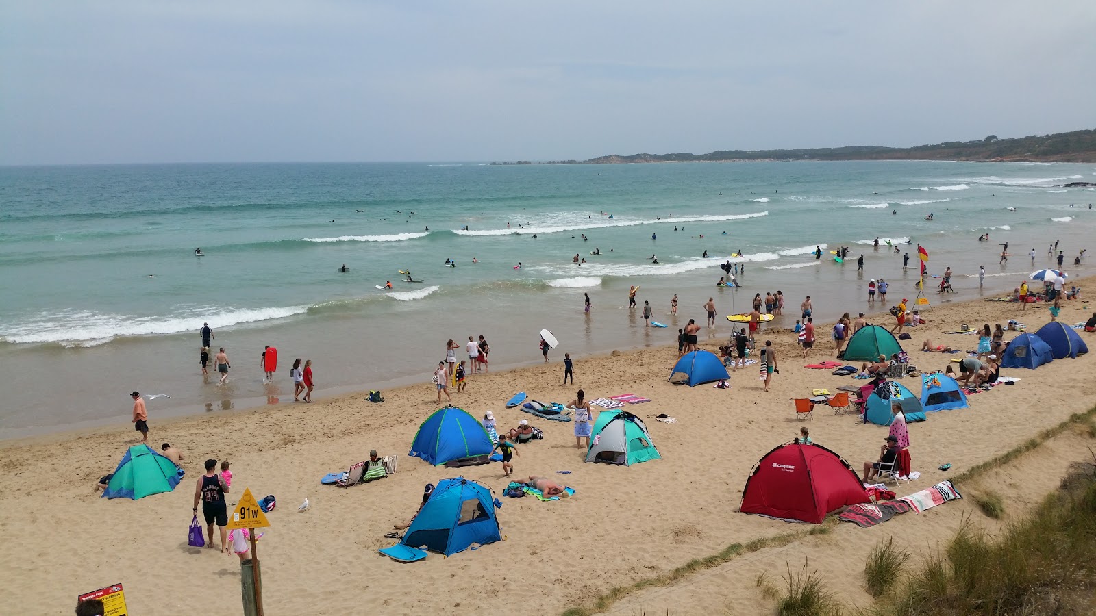 Photo of Anglesea Beach and the settlement