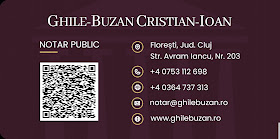 Notar Floresti - Cristian GHILE-BUZAN