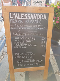 Restaurant L'Alessandra à Agde (le menu)