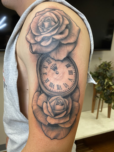 Explore hands tattoo ideas, creative tattoo ideas in Wooster, available at Embellish Tattoo Company