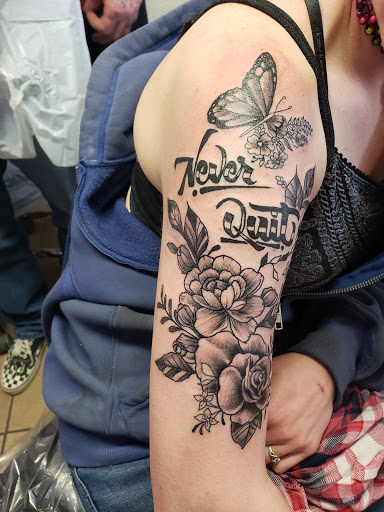 Explore tattoo ideas for women on arm, creative tattoo ideas in Elko, available at Tom Custom Tattoos and Body Piercing Studio