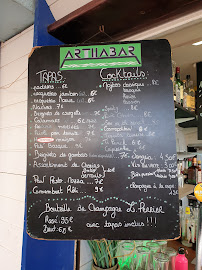 Arthabar Snack Bar à Saint-Jean-de-Luz menu
