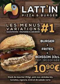 Latt'In Pizz & Burgers Lattes à Lattes menu