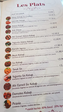 ISTANBUL à Les Clayes-sous-Bois menu