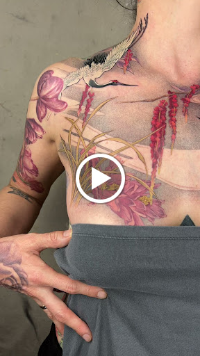 Explore flower half sleeve tattoo ideas, creative tattoo ideas in Tarzana, available at Patch Tattoo Therapy