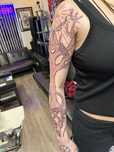 Explore cool ideas for sleeve tattoos, creative tattoo ideas in Chatsworth, available at Old English Tattoo Studio