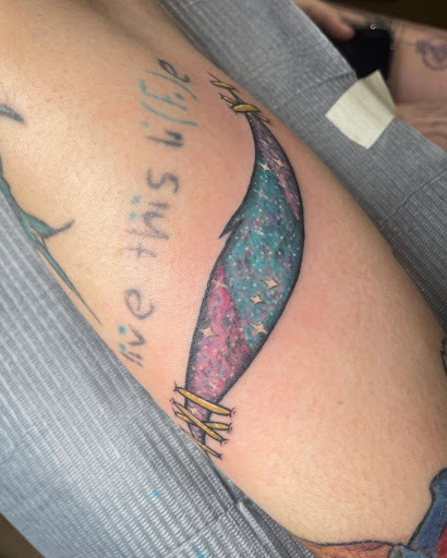 Explore no pain no gain tattoo ideas, creative tattoo ideas in Eugene, available at High Priestess Piercing & Tattoo