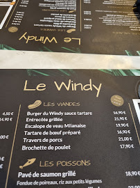 LE WINDY à Roquebrune-sur-Argens menu