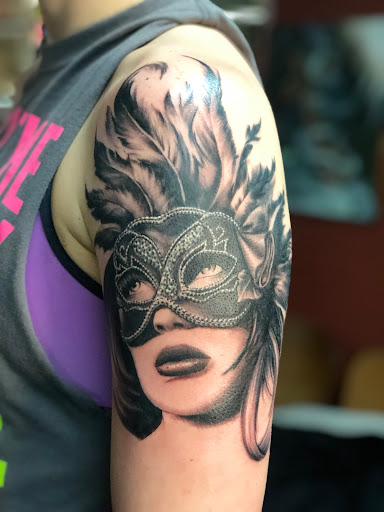 Explore cystic fibrosis tattoos ideas, creative tattoo ideas in Greer, available at Inkslingers Electric Tattooing