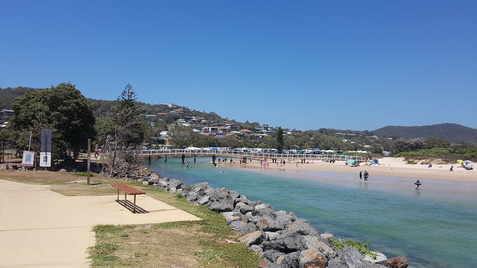 Crescent Head Beach的照片 具有非常干净级别的清洁度