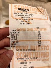 Burger King à Venice menu