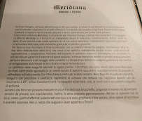 Menu du Meridiana Birreria Pizzeria à San Luca