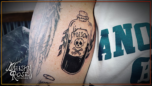 Explore angel neck tattoo ideas, creative tattoo ideas in Minocqua, available at Whisky Rose Tattoo Parlor