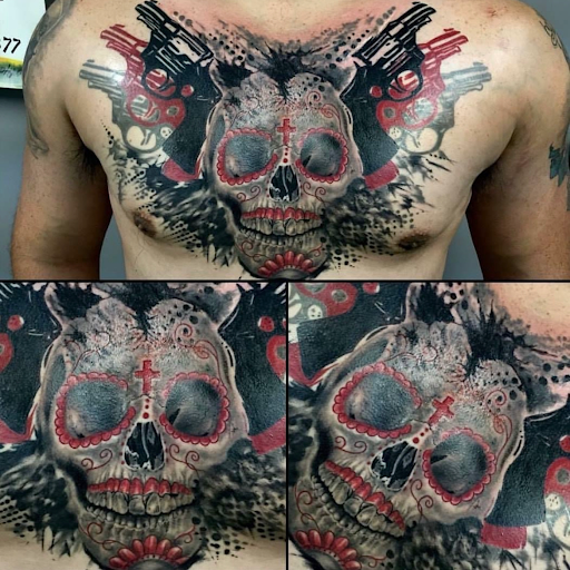 Explore chevy bowtie tattoo ideas, creative tattoo ideas in Edgewood, available at Evolved Body Arts