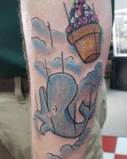 Explore back forearm tattoo ideas, creative tattoo ideas in Vinton, available at Cherry Bomb Tattoo and piercing