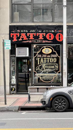 Explore tattoo shop decor ideas, creative tattoo ideas in White Plains, available at Big Joe & Sons Tattooing