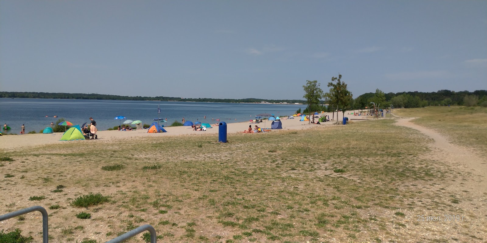 Foto af Strandbad Cospuden med lys sand overflade