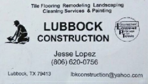 Lubbock Construction in Lubbock, Texas