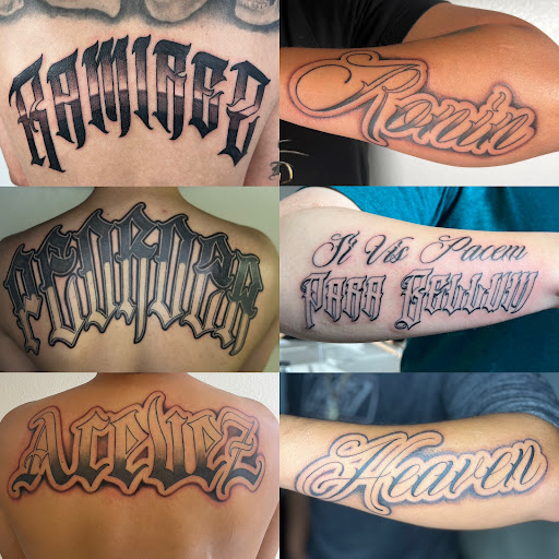 Explore cat tattoo ideas for guys, creative tattoo ideas in Orange, available at Top Floor Tattoo Studio