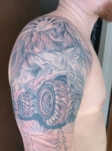 Explore cool neck tattoo ideas, creative tattoo ideas in Coeur D Alene, available at Inkworld Tattoo