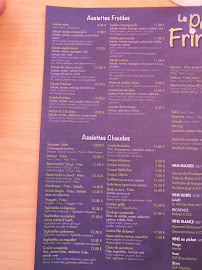 Restaurant La Petite Fringale à Duingt (le menu)