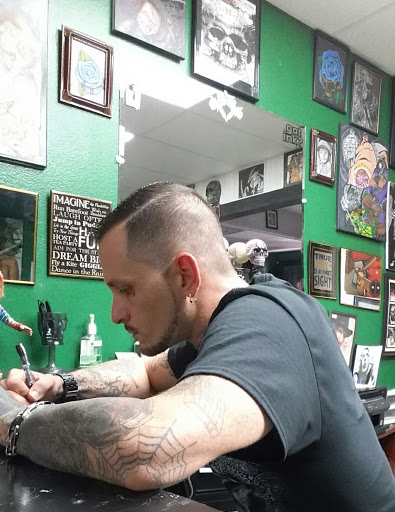 Explore microphone tattoo ideas, creative tattoo ideas in Beverly Hills, available at R-N-R Custom Tattoos