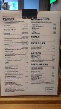 Restaurante Casa dos Pregos à Coimbra menu