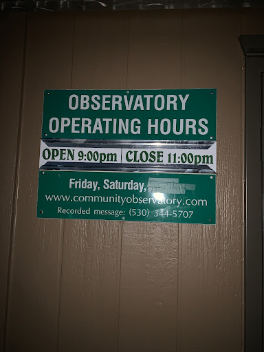 Observatory «Community Observatory», reviews and photos, 6699 Campus Dr, Placerville, CA 95667, USA