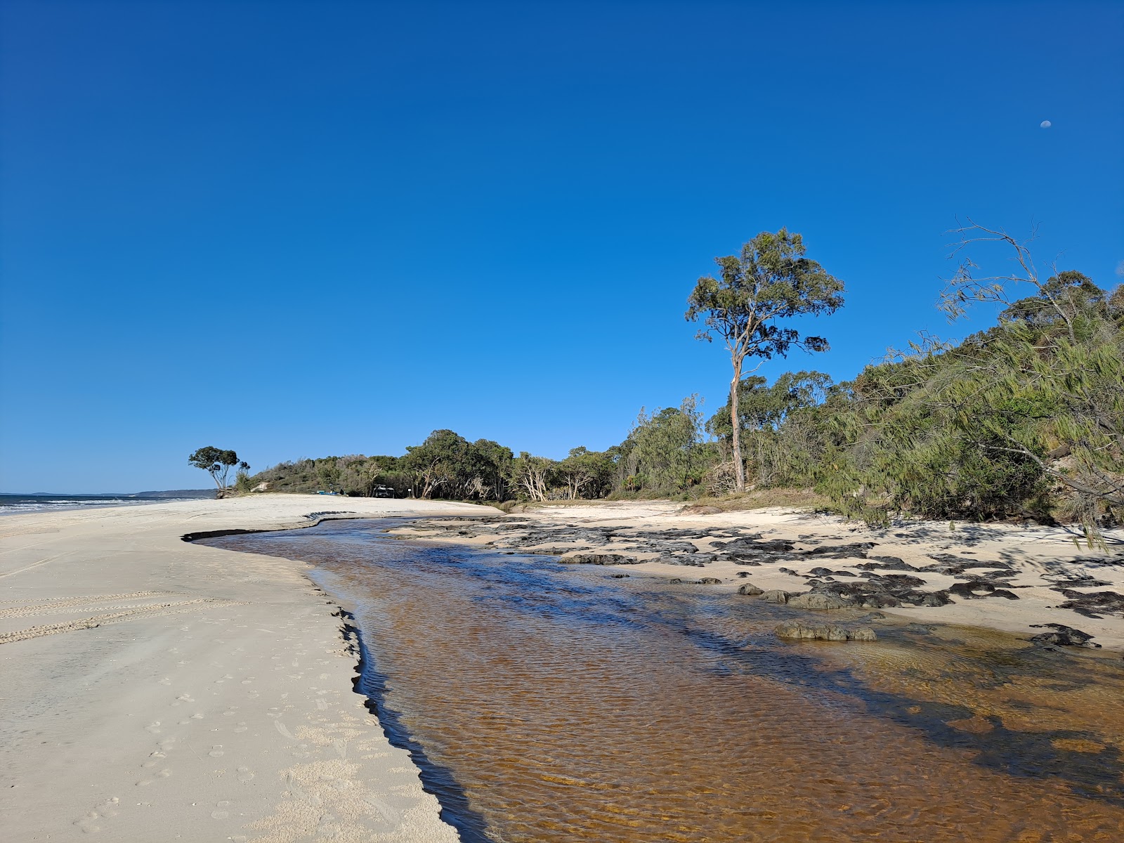 Φωτογραφία του Bowarrady Creek Beach με φωτεινή άμμος επιφάνεια