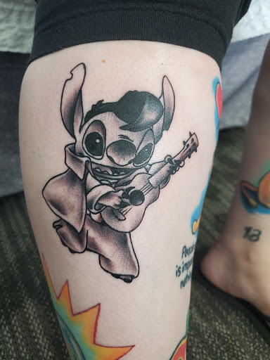 Explore boat tattoo ideas, creative tattoo ideas in Grand Forks, available at Blaq Taffy Tattoo