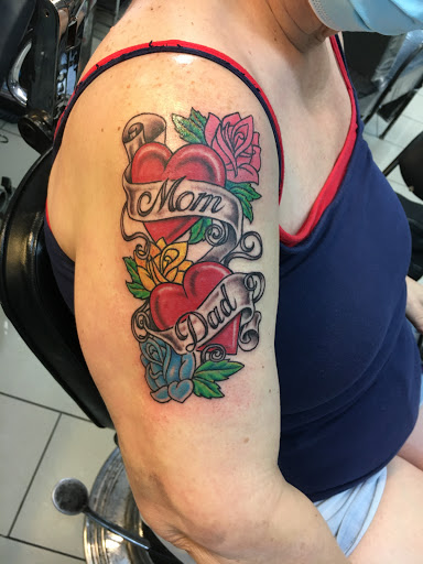 Explore mind tattoo ideas, creative tattoo ideas in San Antonio, available at Adrenaline Tattoo & Body Piercing