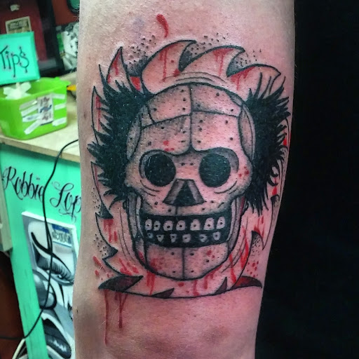 Explore terrifier tattoo ideas, creative tattoo ideas in Kansas City, available at Rose Tattoo Parlor