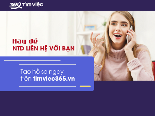 Tìm việc 365: Tạo cv xin việc - Tìm việc làm nhanh chóng