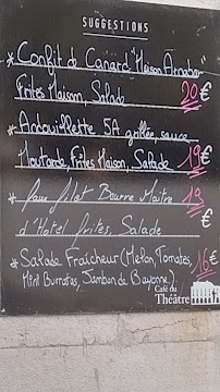 Carte du Café du Théatre à Bayonne