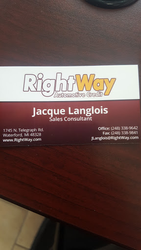 Used Car Dealer «RightWay Auto Sales», reviews and photos, 1745 N Telegraph Rd, Waterford Twp, MI 48328, USA