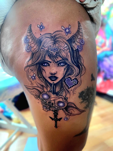 Explore dissociation tattoo ideas, creative tattoo ideas in Benton, available at Spectrum Tattoo