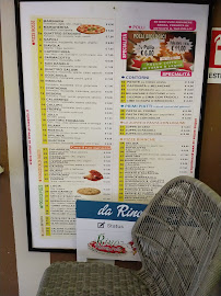 Menu / carte de Da Rino à Milan