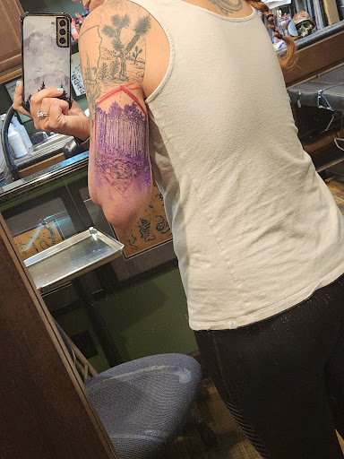 Explore neon tattoo ideas, creative tattoo ideas in Oceanside, available at The Arcade Oceanside Tattoo